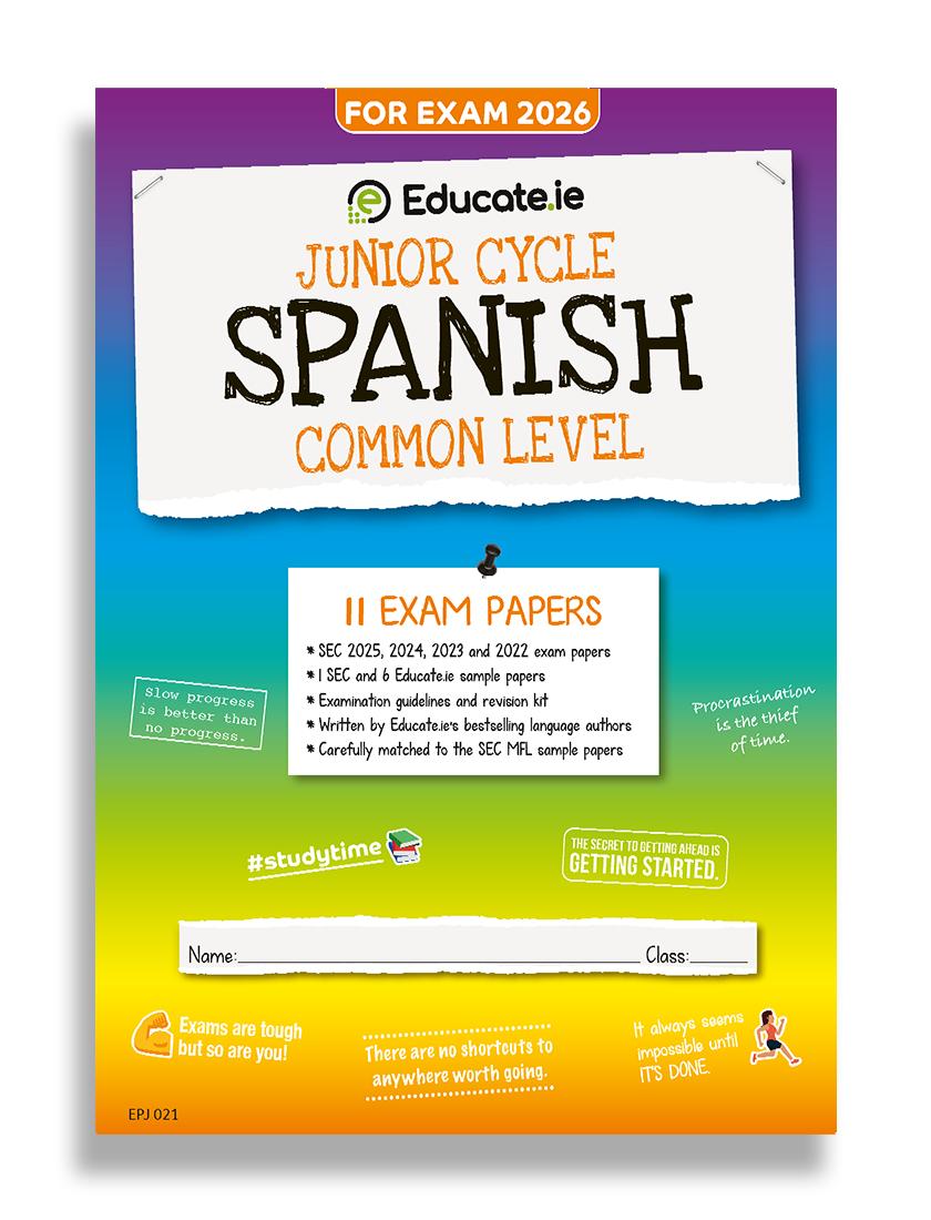 Educate.ie - Exam Papers - Junior Cycle - Spanish - Common Level - Exam 2026 by Educate.ie on Schoolbooks.ie