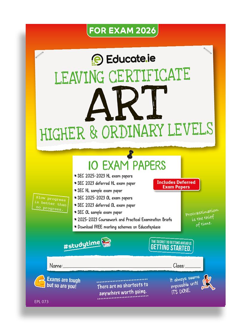 Educate.ie - Exam Papers - Leaving Cert - Art - Higher & Ordinary Level - Exam 2026 by Educate.ie on Schoolbooks.ie