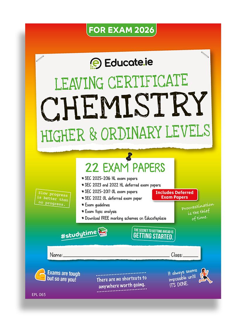 Educate.ie - Exam Papers - Leaving Cert - Chemistry - Higher & Ordinary Level - Exam 2026 by Educate.ie on Schoolbooks.ie