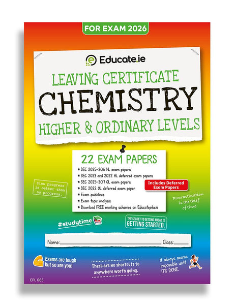 Educate.ie - Exam Papers - Leaving Cert - Chemistry - Higher & Ordinary Level - Exam 2026 by Educate.ie on Schoolbooks.ie