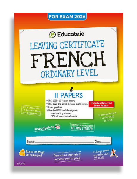Educate.ie - Exam Papers - Leaving Cert - French - Ordinary Level - Exam 2026 by Educate.ie on Schoolbooks.ie