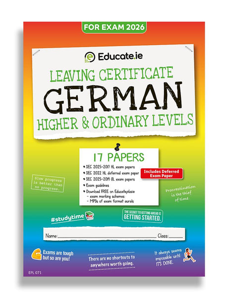 Educate.ie - Exam Papers - Leaving Cert - German - Higher & Ordinary Level - Exam 2026 by Educate.ie on Schoolbooks.ie