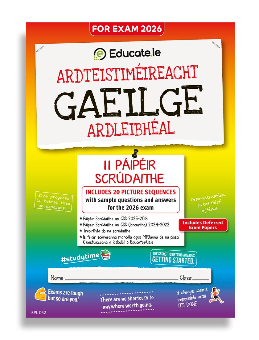 Educate.ie - Exam Papers - Leaving Cert - Gaeilge / Irish - Higher Level - Exam 2026 by Educate.ie on Schoolbooks.ie