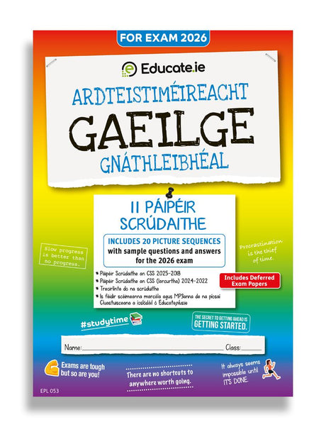Educate.ie - Exam Papers - Leaving Cert - Gaeilge / Irish - Ordinary Level - Exam 2026 by Educate.ie on Schoolbooks.ie