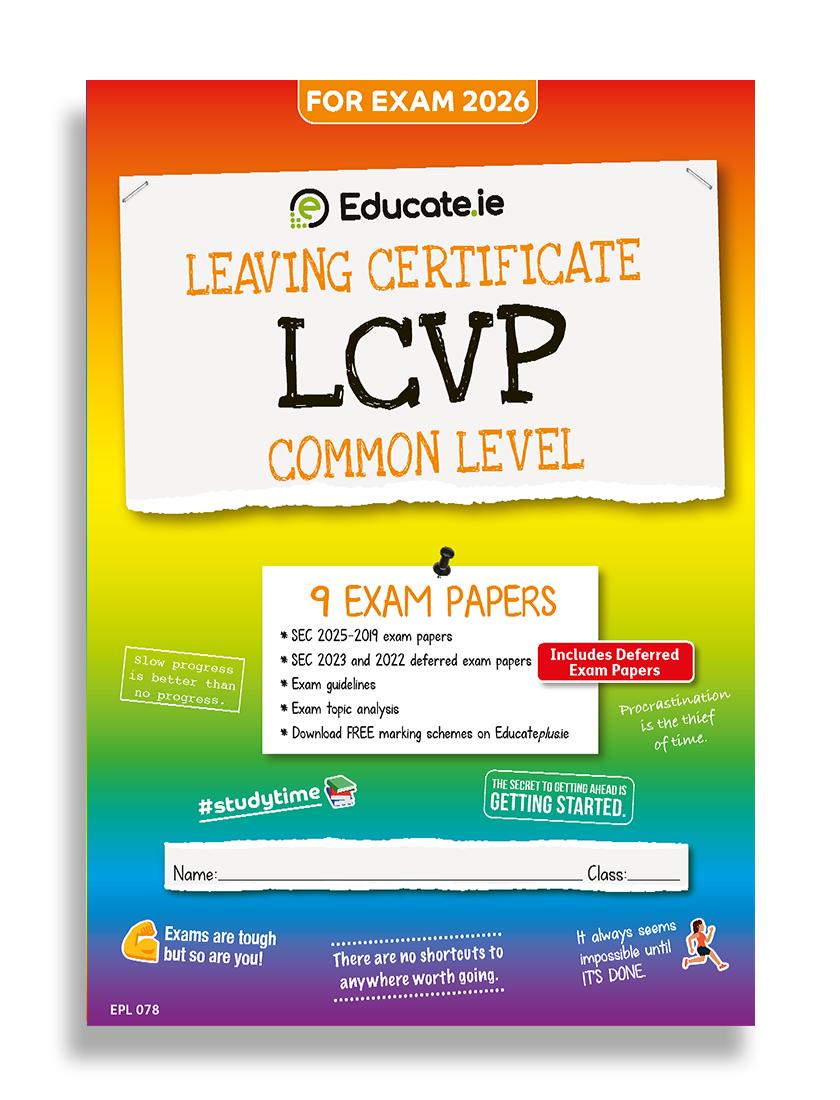 Educate.ie - Exam Papers - Leaving Cert - LCVP - Common Level - Exam 2026 by Educate.ie on Schoolbooks.ie