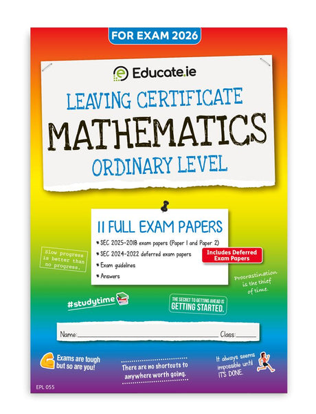 Educate.ie - Exam Papers - Leaving Cert - Maths - Ordinary Level - Exam 2026 by Educate.ie on Schoolbooks.ie