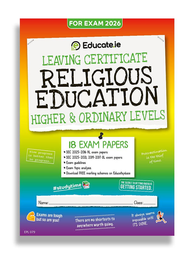 Educate.ie - Exam Papers - Leaving Cert - Religious Education - Higher & Ordinary Level - Exam 2026 by Educate.ie on Schoolbooks.ie