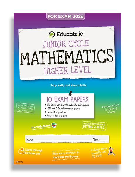 Educate.ie - Exam Papers - Junior Cycle - Maths - Higher Level - Exam 2026 by Educate.ie on Schoolbooks.ie
