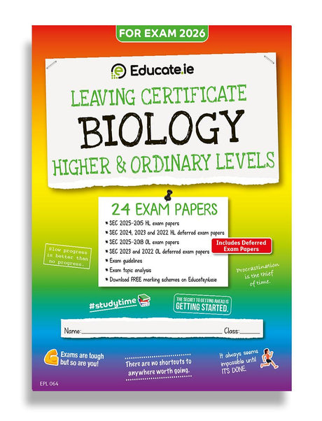Educate.ie - Exam Papers - Leaving Cert - Biology - Higher & Ordinary Level - Exam 2026 by Educate.ie on Schoolbooks.ie