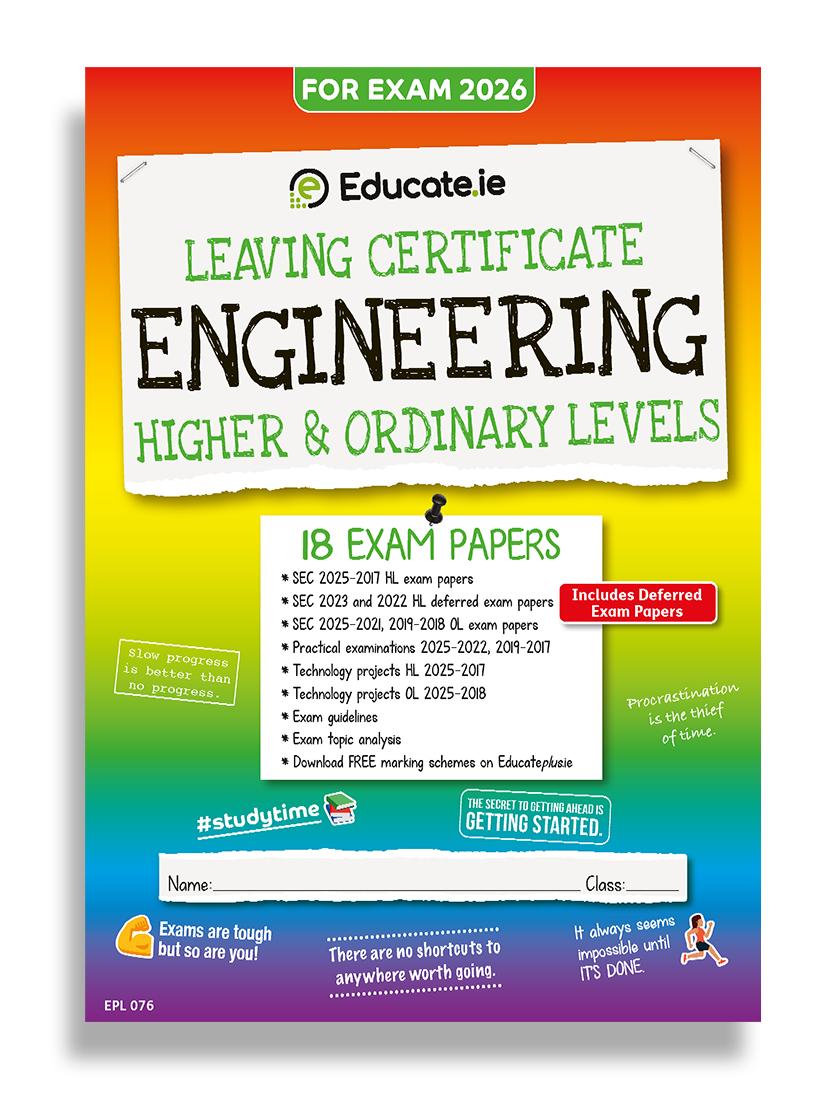 Educate.ie - Exam Papers - Leaving Cert - Engineering - Higher & Ordinary Level - Exam 2026 by Educate.ie on Schoolbooks.ie
