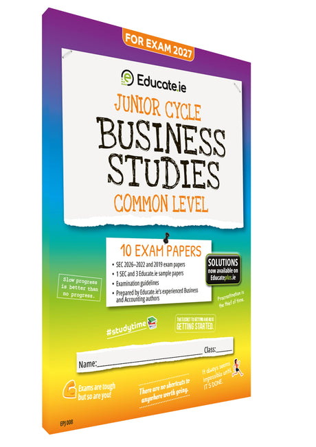 Educate.ie - Exam Papers - Junior Cycle - Business Studies - Common Level - Exam 2027 by Educate.ie on Schoolbooks.ie