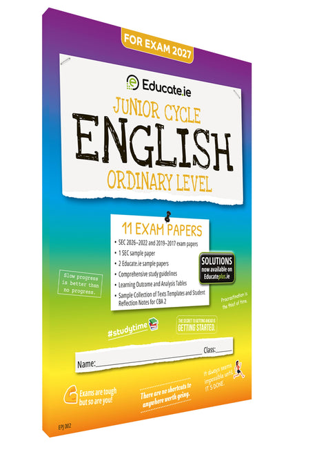 Educate.ie - Exam Papers - Junior Cycle - English - Ordinary Level - Exam 2027 by Educate.ie on Schoolbooks.ie