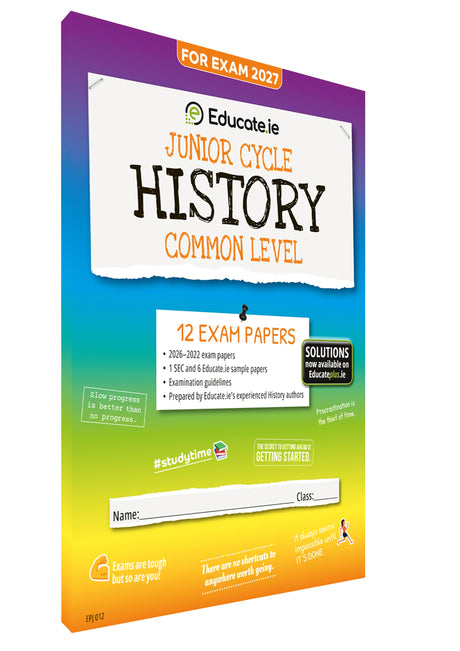 Educate.ie - Exam Papers - Junior Cycle - History - Common Level - Exam 2027 by Educate.ie on Schoolbooks.ie
