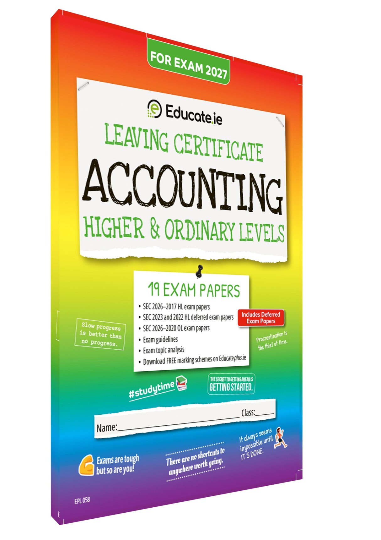 Educate.ie - Exam Papers - Leaving Cert - Accounting - Higher & Ordinary Level - Exam 2027 by Educate.ie on Schoolbooks.ie