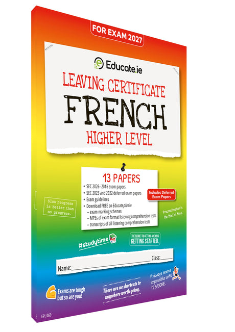 Educate.ie - Exam Papers - Leaving Cert - French - Higher Level - Exam 2027 by Educate.ie on Schoolbooks.ie