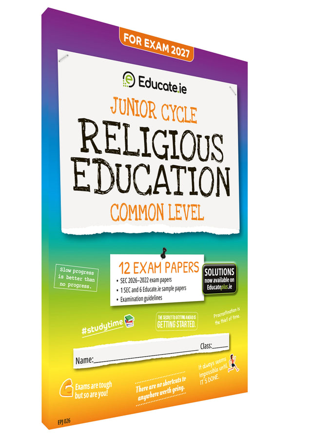 Educate.ie - Exam Papers - Junior Cycle - Religious Education - Common Level - Exam 2027 by Educate.ie on Schoolbooks.ie