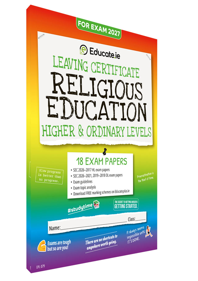 Educate.ie - Exam Papers - Leaving Cert - Religious Education - Higher & Ordinary Level - Exam 2027 by Educate.ie on Schoolbooks.ie