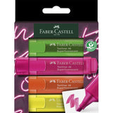 Faber-Castell - Textliner 1546 Fluorescent - Wallet of 4 by Faber-Castell on Schoolbooks.ie
