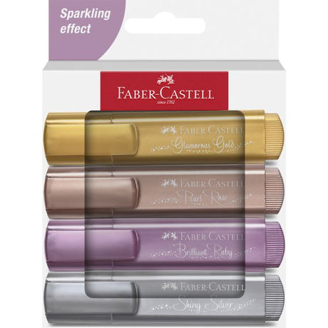 Faber-Castell - Highlighters - Metallic Colours - Box of 4 by Faber-Castell on Schoolbooks.ie