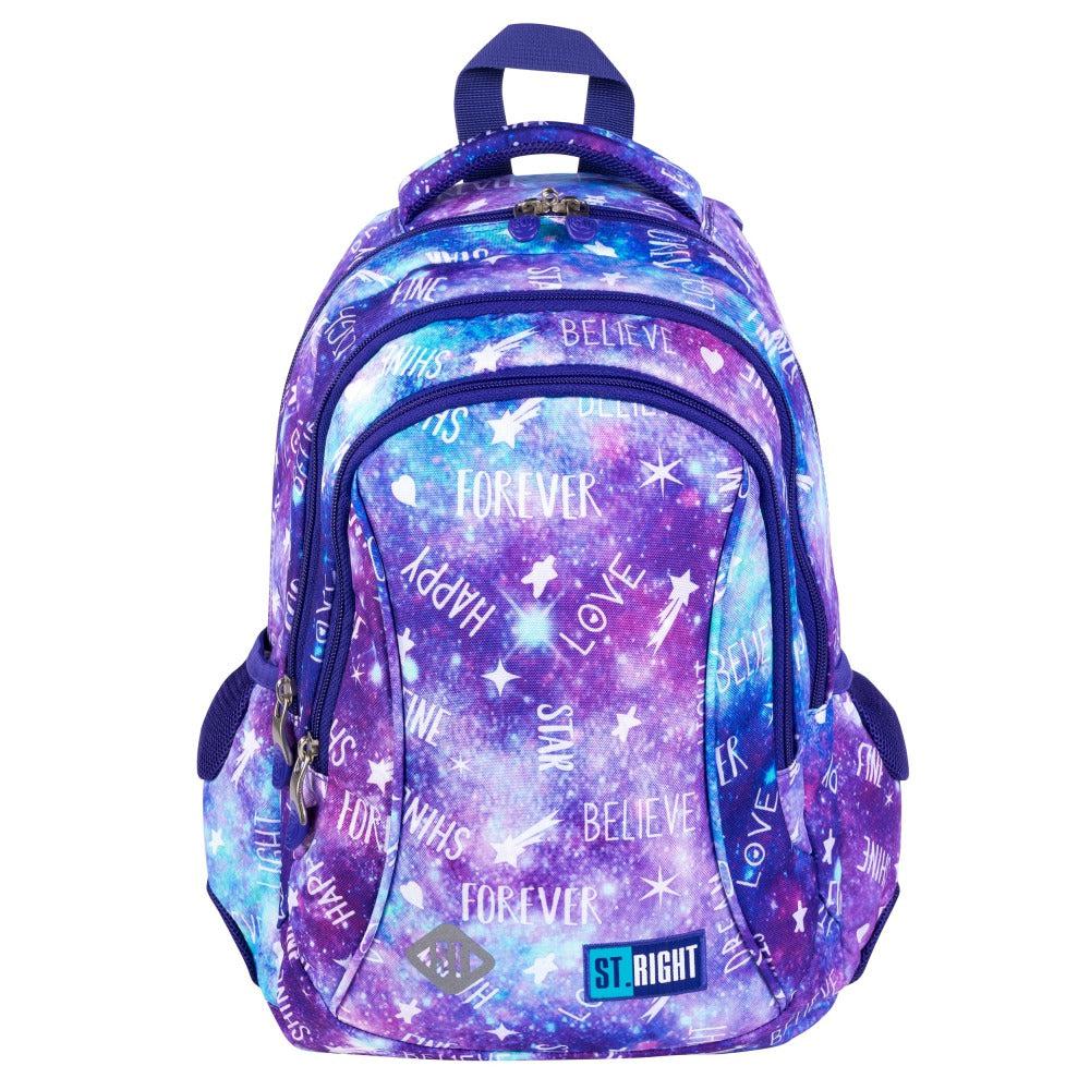 ■ St.Right - Galaxy - 3 Compartment Backpack by St.Right on Schoolbooks.ie