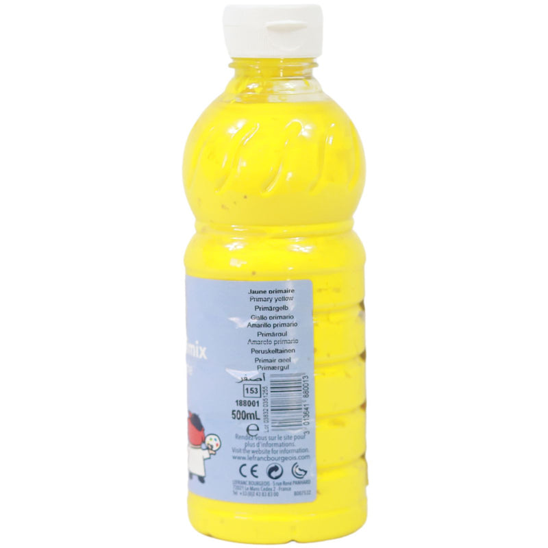 LB - Redimix Paint - 500ml - Primary Yellow by Lefranc Bourgeois on Schoolbooks.ie