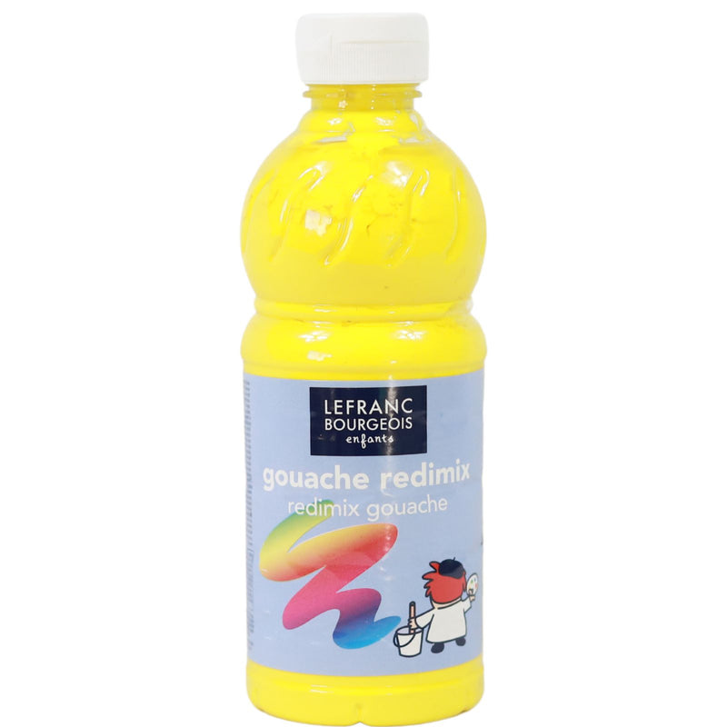 LB - Redimix Paint - 500ml - Primary Yellow by Lefranc Bourgeois on Schoolbooks.ie