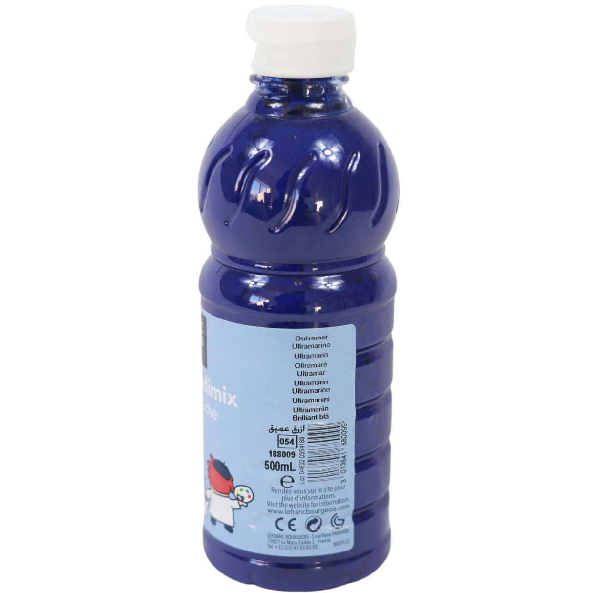 LB - Redimix Paint - 500ml - Brilliant Blue by Lefranc Bourgeois on Schoolbooks.ie