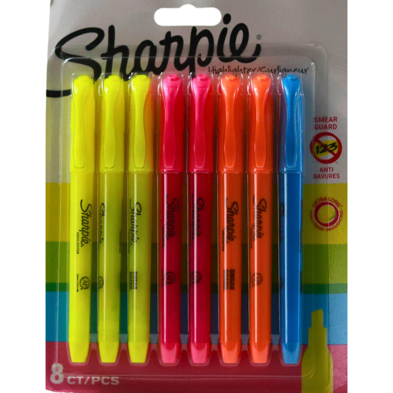 Sharpie - 8 Assorted Highlighter Markers by Sharpie on Schoolbooks.ie