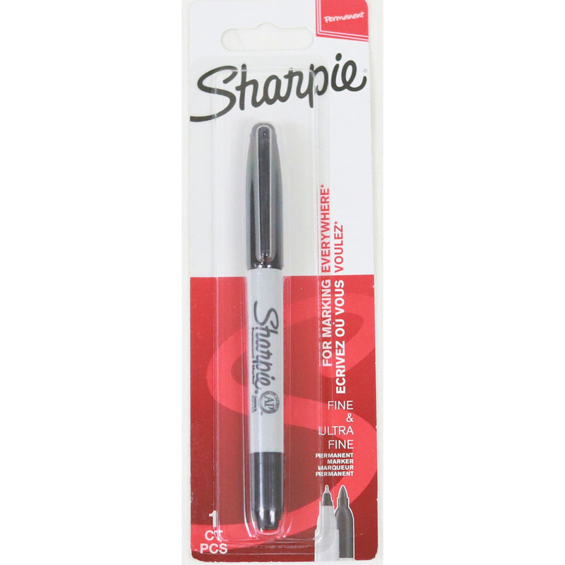 Sharpie Carded Twin Tip Permanent Marker - Black by Sharpie on Schoolbooks.ie