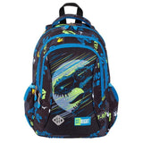 ■ St.Right - Dinosaur - 3 Compartment Backpack - BP26 by St.Right on Schoolbooks.ie