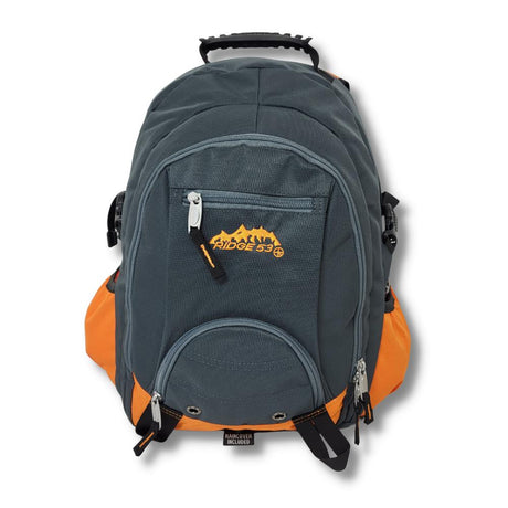 ■ Ridge 53 - Bolton Backpack - Grey and Orange by Ridge 53 on Schoolbooks.ie