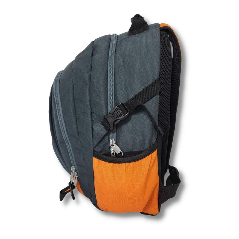 Ridge 53 - Bolton Backpack - Grey and Orange by Ridge 53 on Schoolbooks.ie