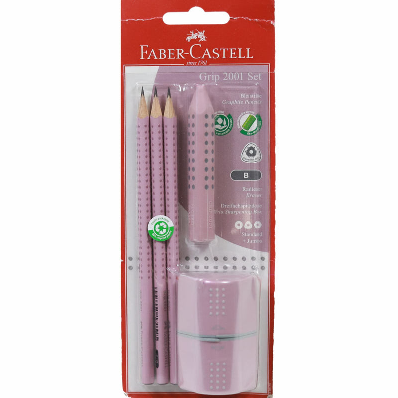 Faber-Castell - Grip 2001 Set - Rose Shadows by Faber-Castell on Schoolbooks.ie