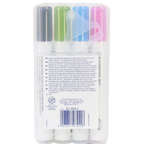 Staedtler - Lumocolor Whiteboard Marker Bullet Tip Wallet of 4 - Assorted Colours by Staedtler on Schoolbooks.ie