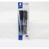 Ball Point Pen - Black - Pack of 6 by Staedtler on Schoolbooks.ie