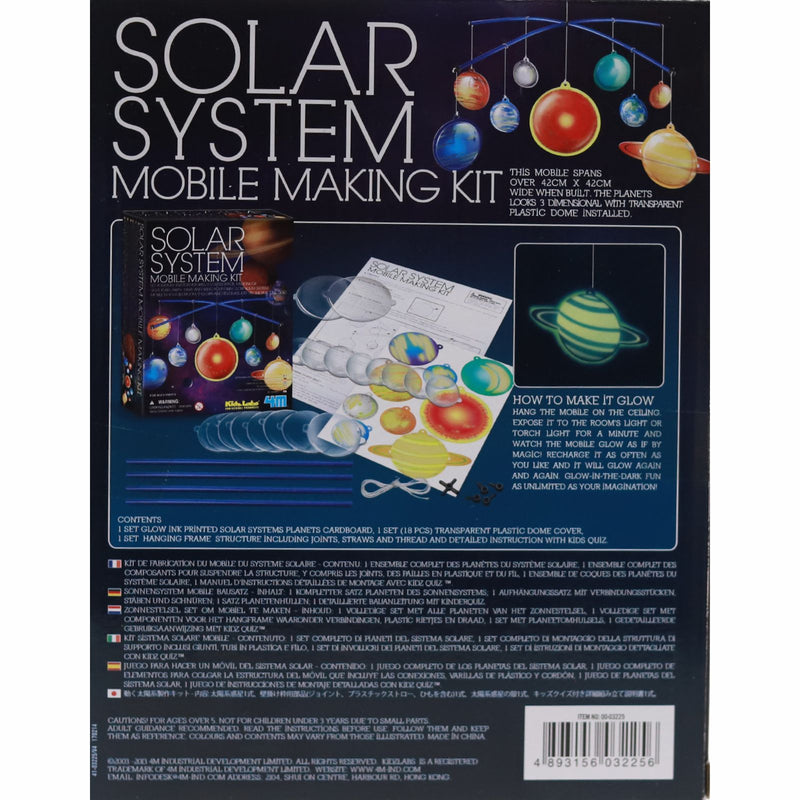Solar System Mobile Making Kit by 4M on Schoolbooks.ie