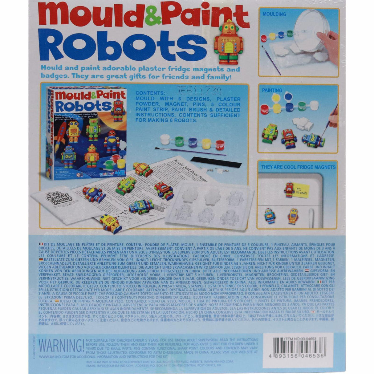 ■ Mould & Paint - Robots by 4M on Schoolbooks.ie