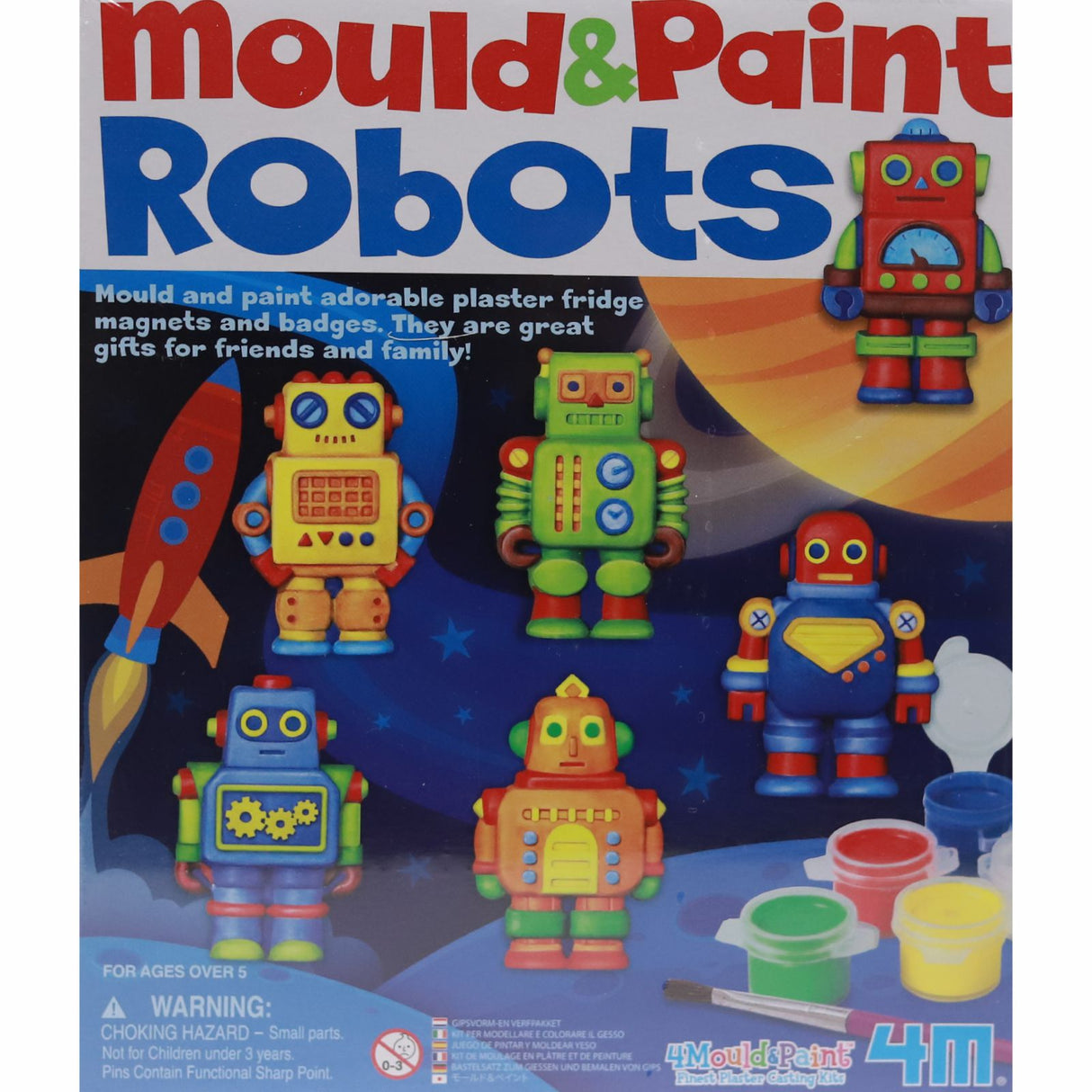 ■ Mould & Paint - Robots by 4M on Schoolbooks.ie