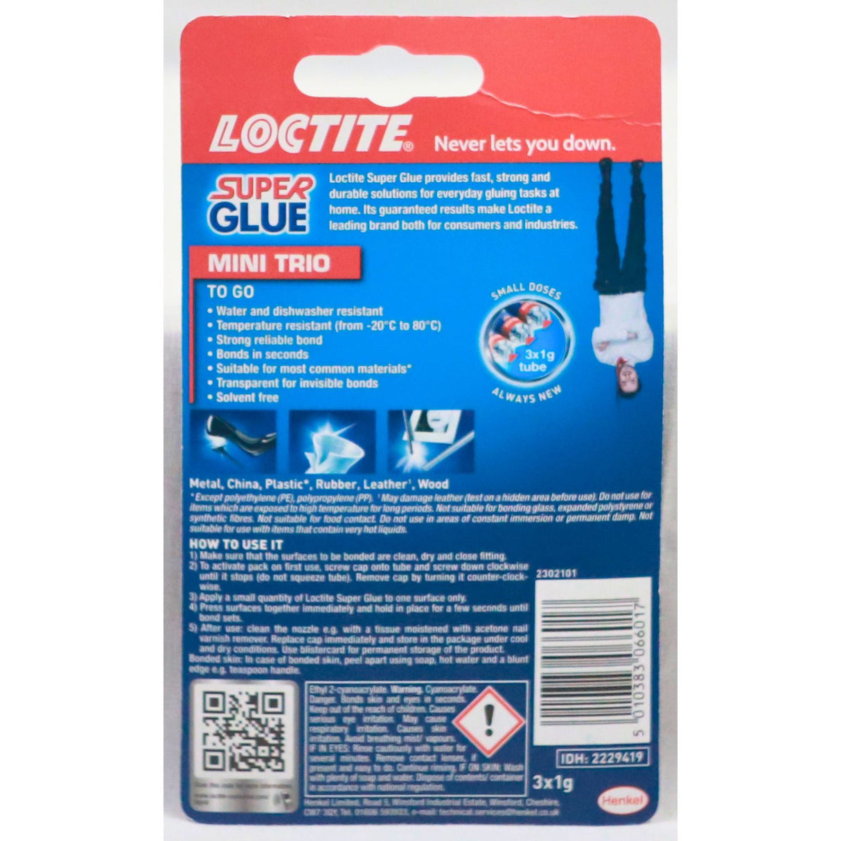 Loctite 3x1g Mini Trio Superglue by Loctite on Schoolbooks.ie