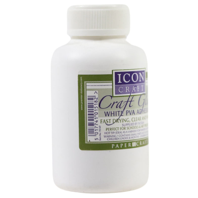 Icon Craft 250ml Pva Craft Glue with Brush by Icon on Schoolbooks.ie