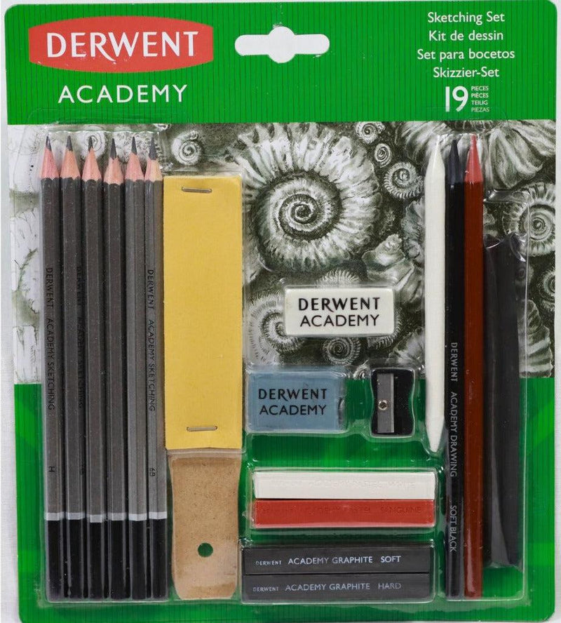 Derwent - Academy Sketching Set - 19 Pieces by Derwent on Schoolbooks.ie