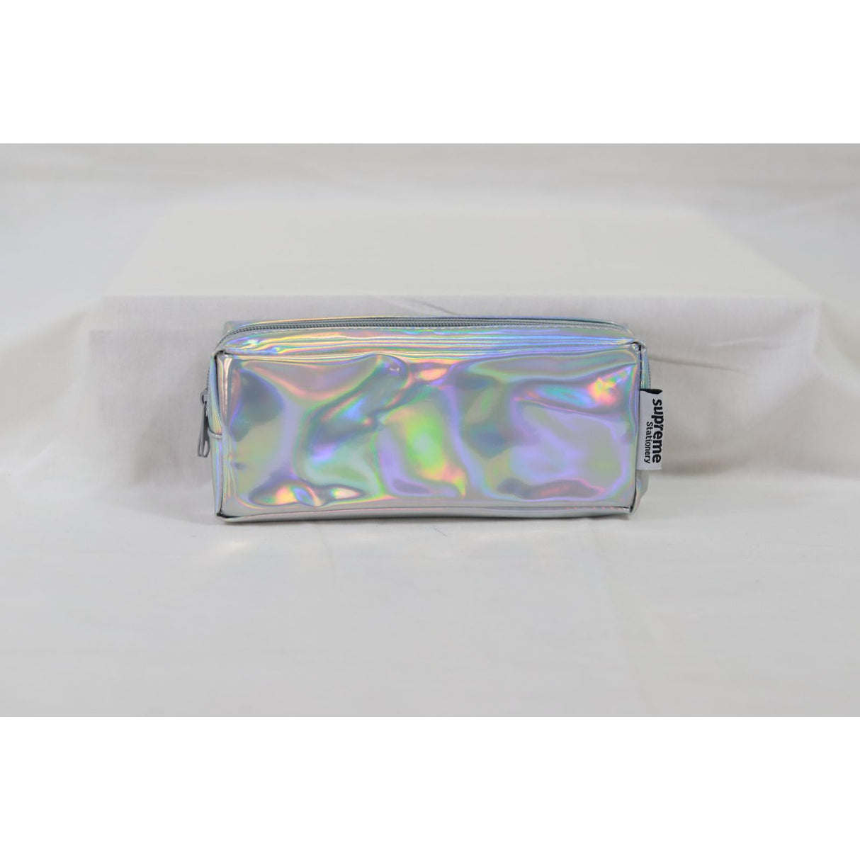 Silver Iridium Double Pencil Case by Supreme Stationery on Schoolbooks.ie