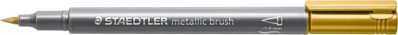 Staedtler - Metallic Brush Pen - Wallet of 7 with Free Pigment Liner by Staedtler on Schoolbooks.ie