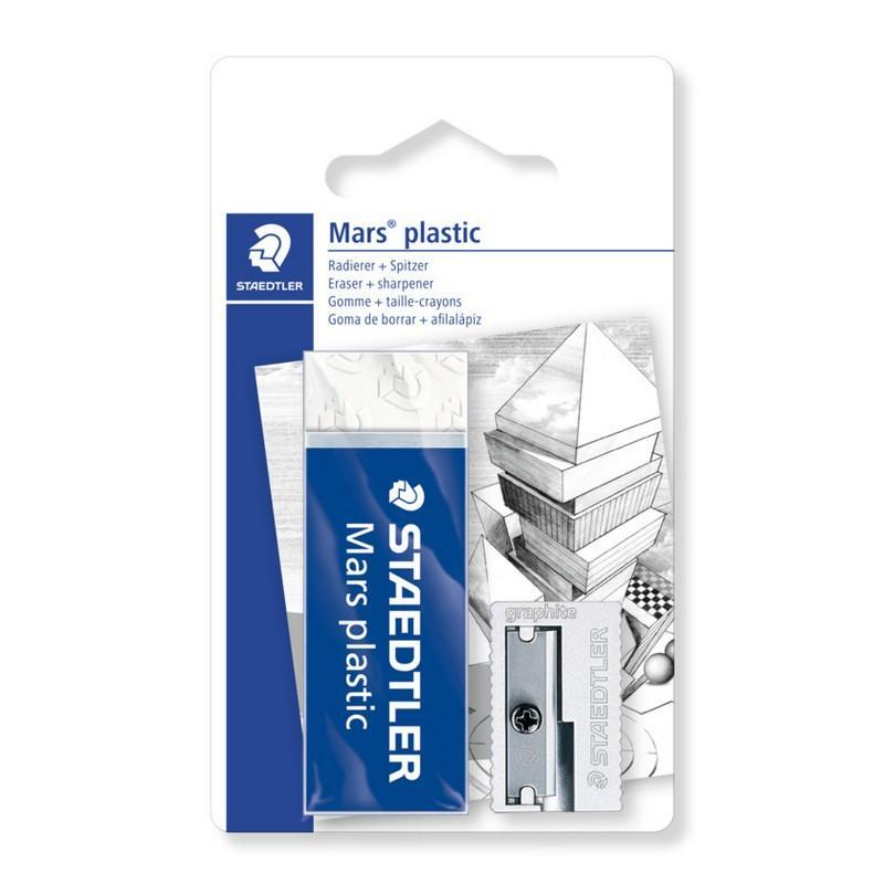 Mars ® Plastic Eraser & Metal Sharpener Pack by Staedtler on Schoolbooks.ie
