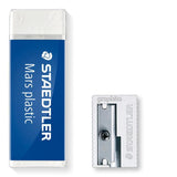 Mars ® Plastic Eraser & Metal Sharpener Pack by Staedtler on Schoolbooks.ie