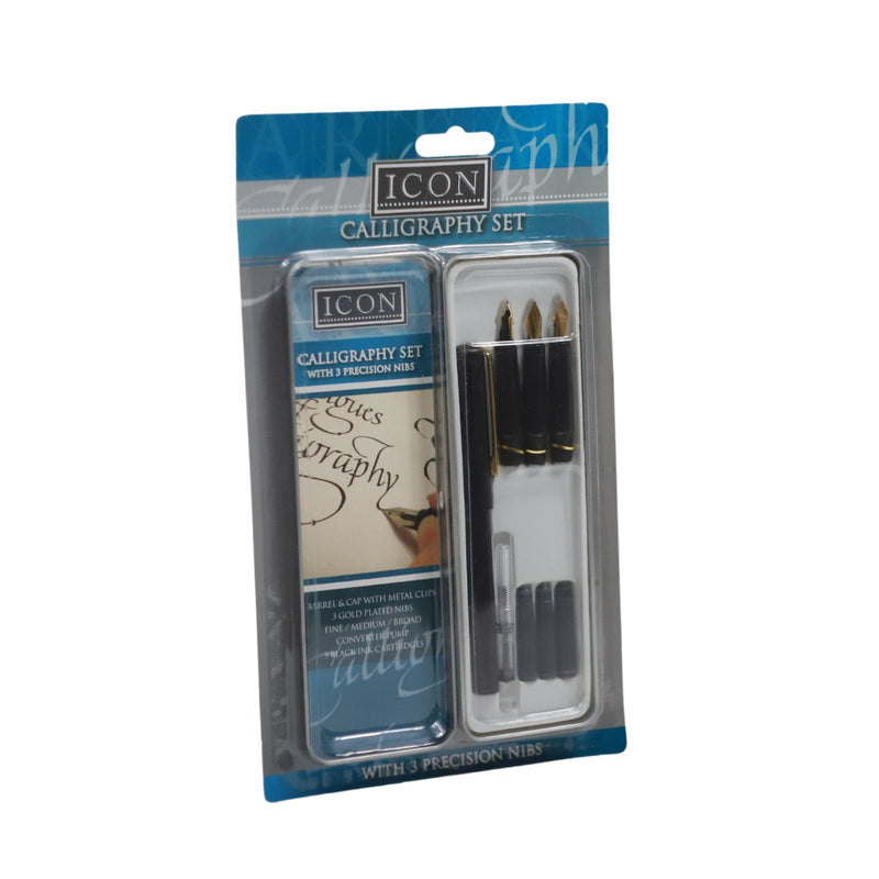 Icon Calligraphy Set In Tin by Icon on Schoolbooks.ie