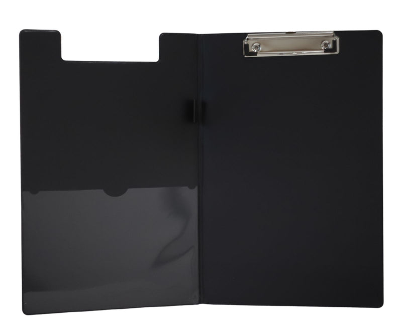 Premier Universal Pvc Double Foldover Clipboard - Black by Premier Stationery on Schoolbooks.ie
