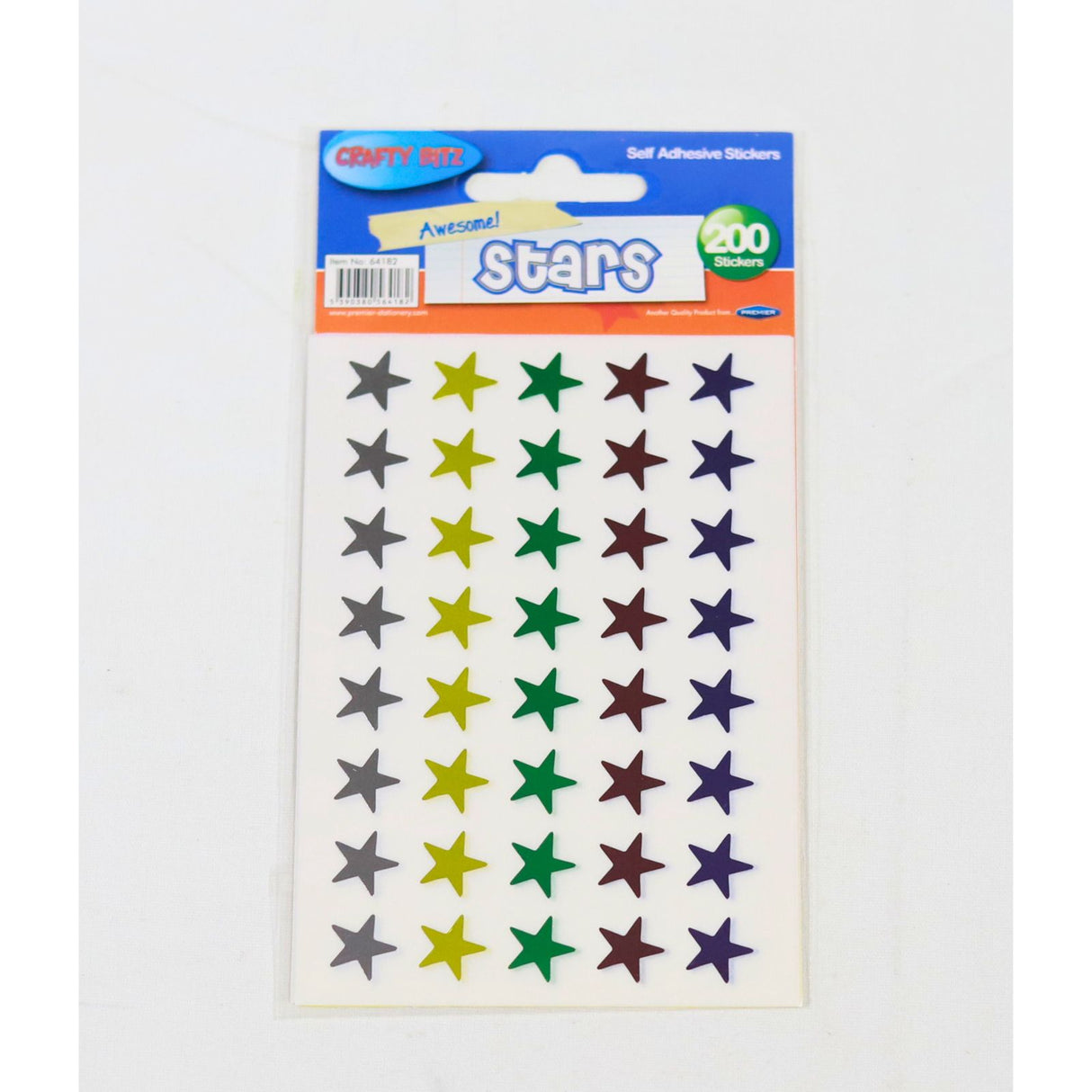 Crafty Bitz Packet of 200 Stickers - Stars by Crafty Bitz on Schoolbooks.ie