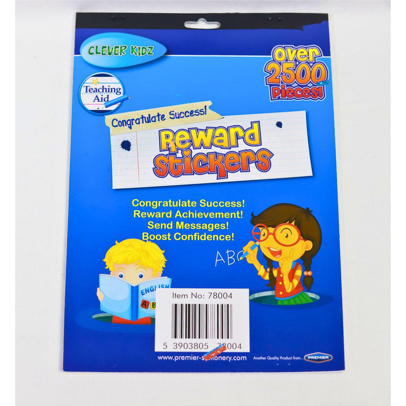 Clever Kidz 12 Sheet 2500+ Deluxe Reward Sticker Pad by Clever Kidz on Schoolbooks.ie