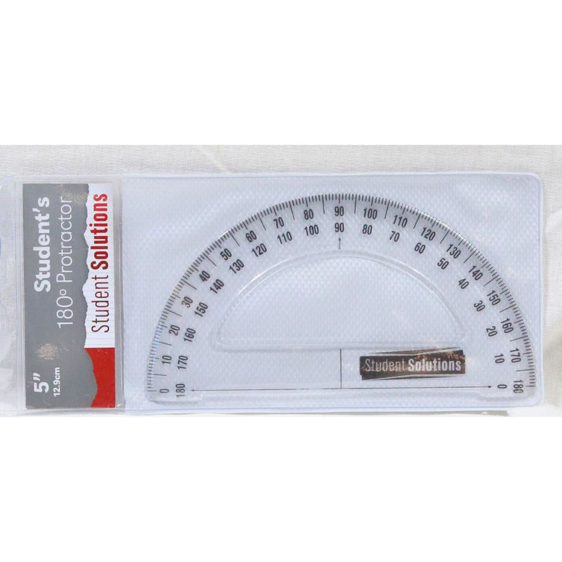 Student Solutions 12.9cm 180° Protractor by Student Solutions on Schoolbooks.ie